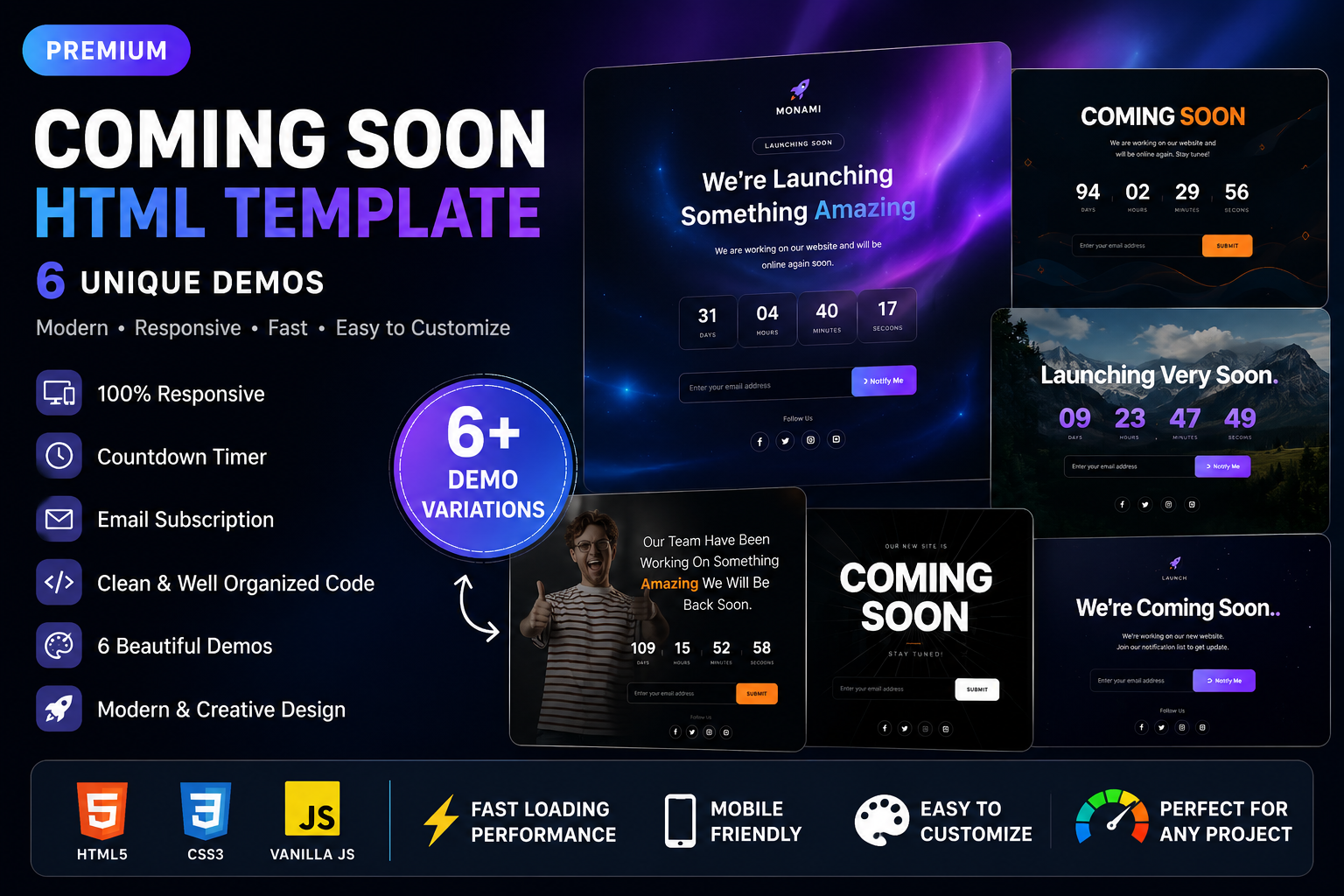 Coming Soon  HTML Template